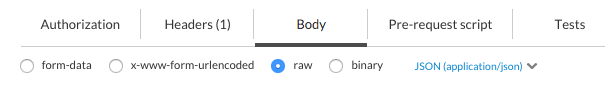 Configuración de RAW en el Body